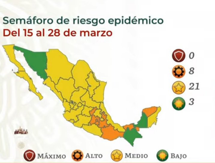 De los pocos que se mantienen en naranja, Morelos
