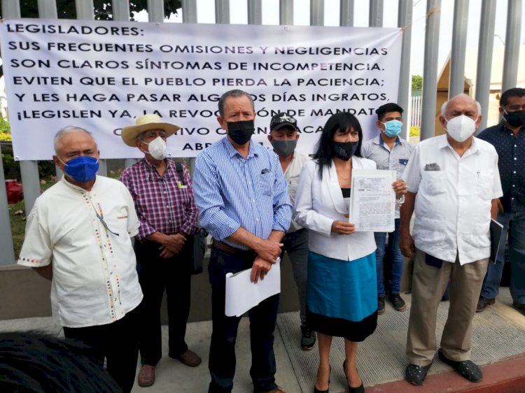 Exige colectivo legislar sobre la  revocación de mandato en Morelos