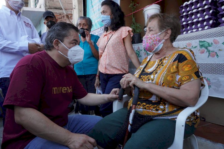 Garantizará Rafa Reyes abasto de agua  potable en Jiutepec, su compromiso