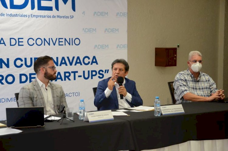 Acuerdan Matias Nazario y empresarios de ADIEM trabajar por Cuernavaca