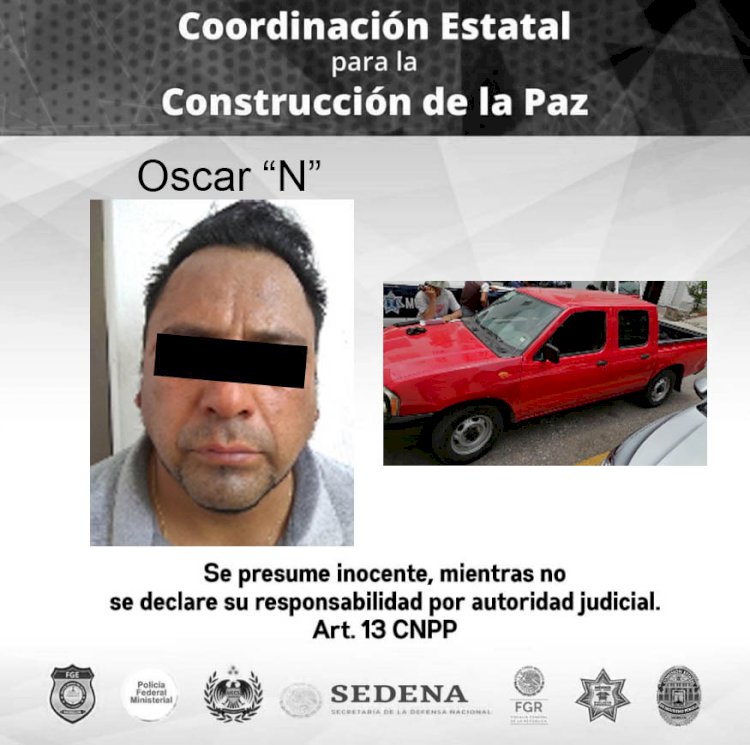 Señalado de robar camioneta en Jiute fue detenido en Cuernavaca