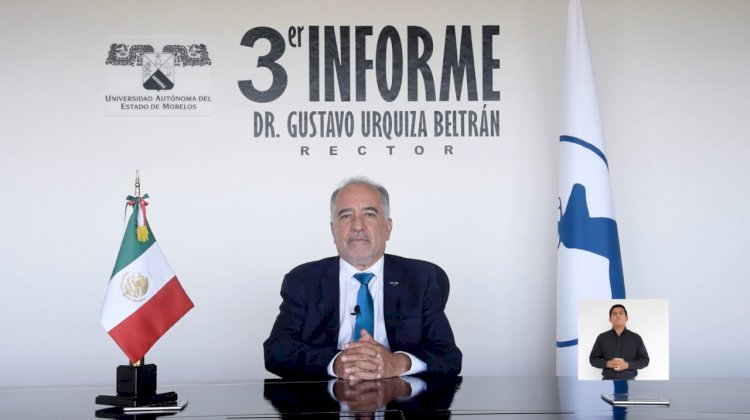 Presenta rector Gustavo Urquiza  su tercer informe de actividades