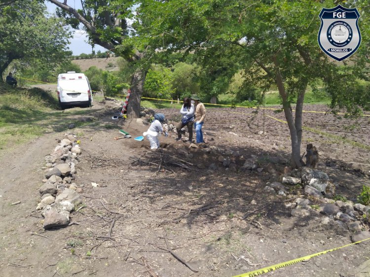 Fiscalía Oriente localizó cuerpo sin  vida en fosa ubicada en Ayala