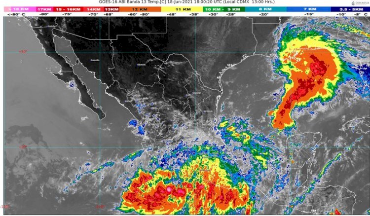 Dolores, tormenta tropical, provocará nublados, humedad y lluvias