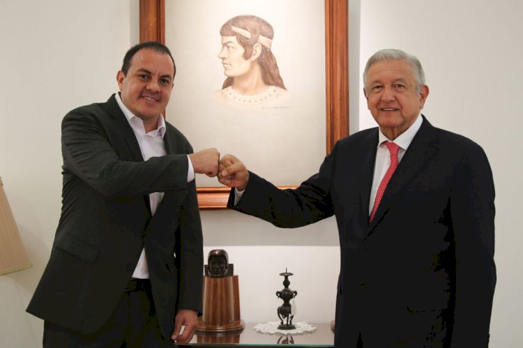 Se reunió Cuauhtémoc Blanco  con el presidente AML Obrador