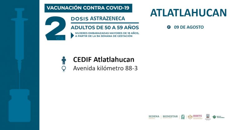 Adultos de 50 a 59 de cinco municipios completan su vacunación anticovid