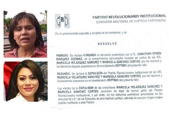 Se acabó la era de las Maricelas en el PRI Morelos; ya, expulsadas