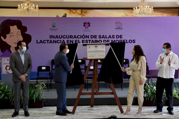 Inauguran gobierno y DIF estatal sala de lactancia en Palacio de Gobierno