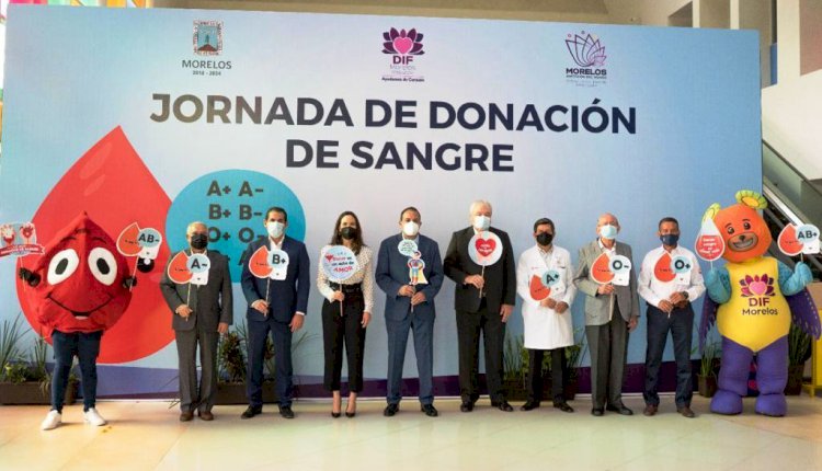 Arranca gobierno y DIF Morelos jornada de donación de sangre