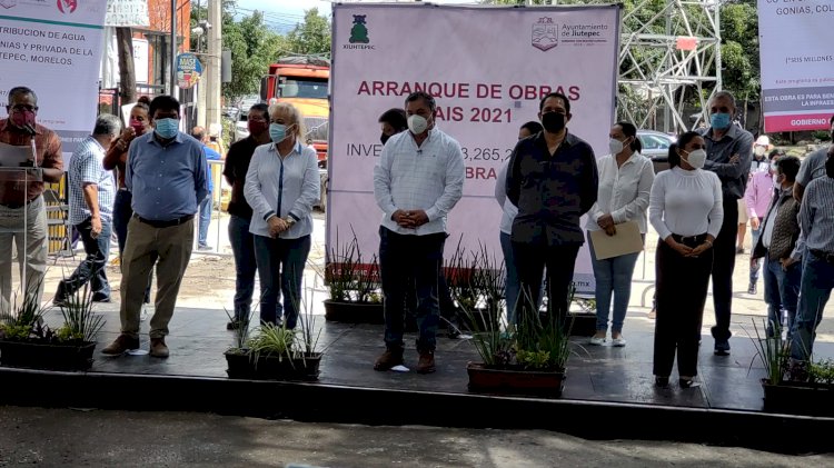 El gobierno de Jiutepec dio el banderazo de inicio a 37 obras