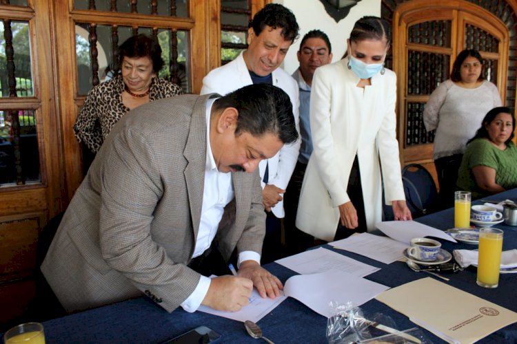 Firma fiscal general convenio de colaboración con la Red de Derechos Humanos de Morelos