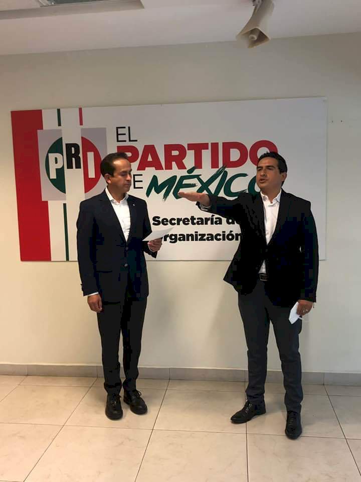 Renunció Jonathan Márquez a la dirigencia del PRI Morelos; llega Carlos Rebolledo Pérez