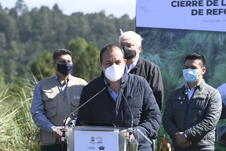 El gobernador del estado clausuró la Campaña Estatal de Reforestación