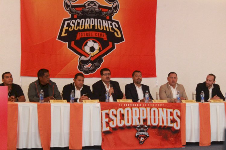 Presentan oficialmente al equipo Escorpiones FC.