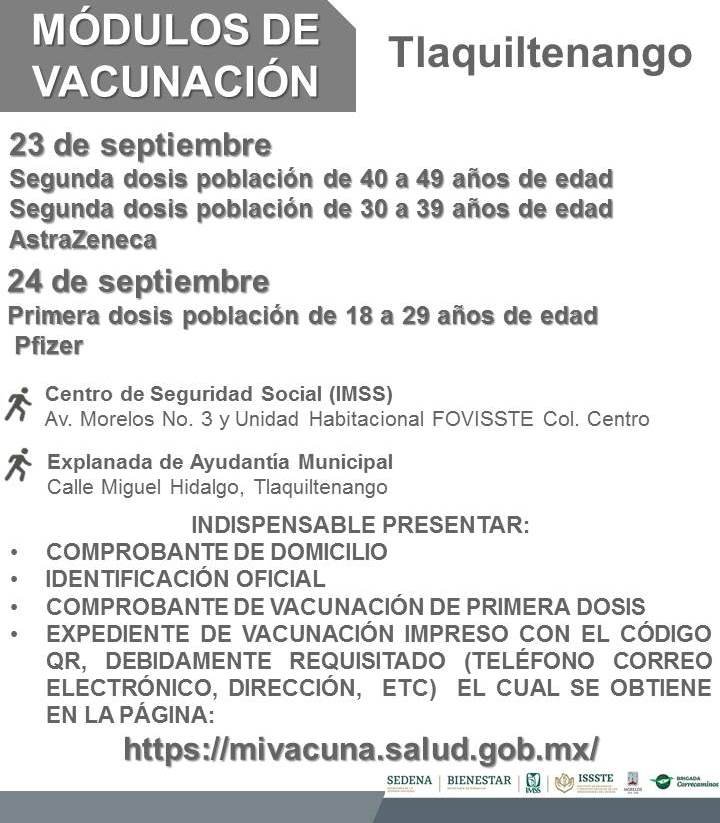 Jueves y viernes, 7 municipios siguen con vacunacion anticovid intensa