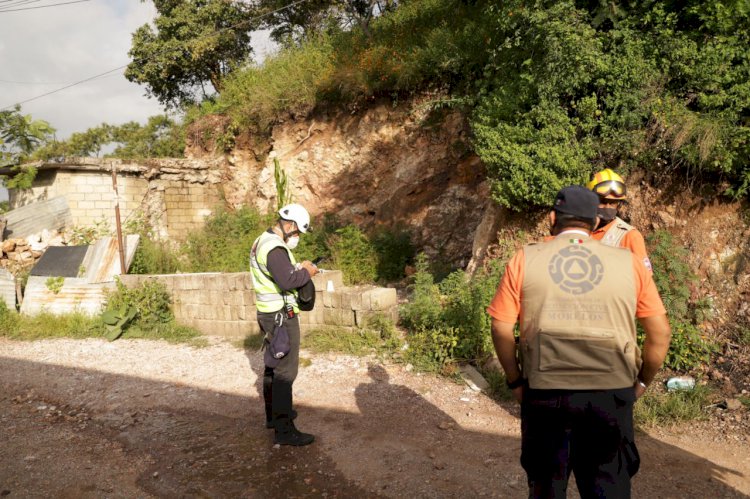 Se desgaja cerro en Jiutepec, informa Protección Civil estatal