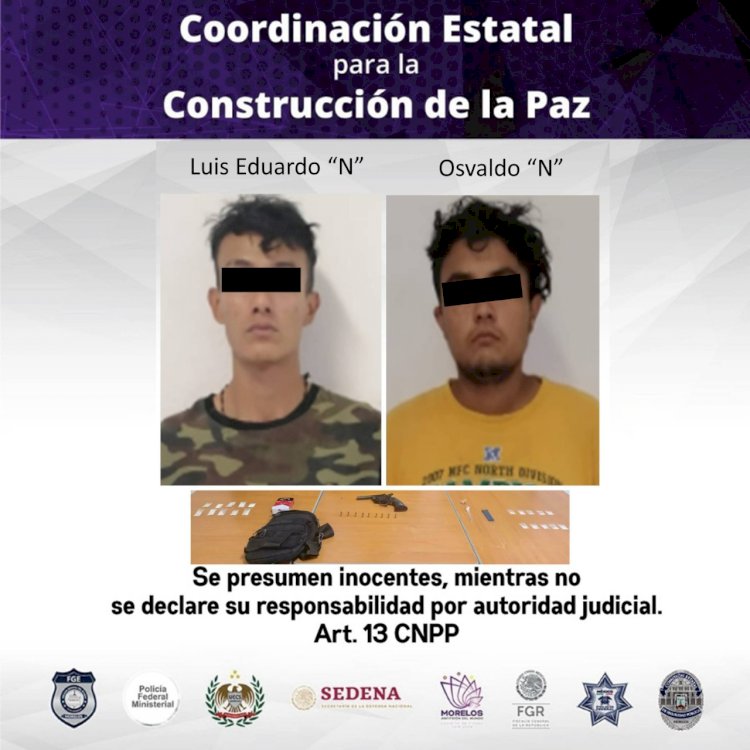 Cayeron 3 en Xochitepec por supuesta posesión de arma, droga y auto robado
