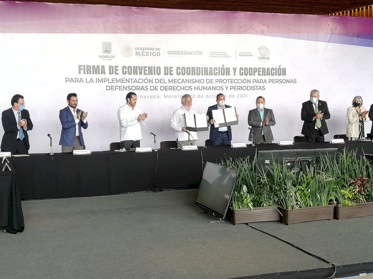 Se compromete Morelos con la  federación por DDHH y periodistas
