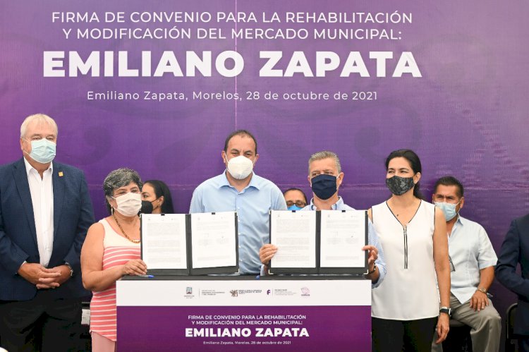 Comerciantes y usuarios de mercado  en Zapata tienen apoyo del estado