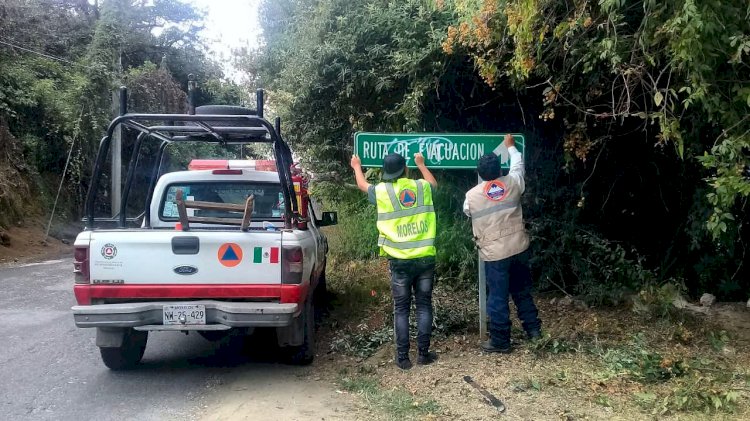 Hasta finales de noviembre, supervisión  a rutas de evacuación del Popocatépetl