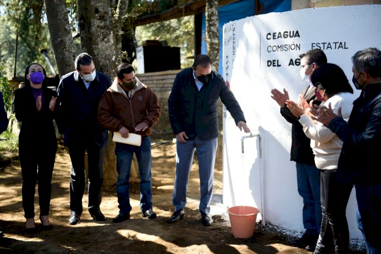 Brinda resultados gobierno de C  Blanco en el abasto de agua potable en Huitzilac