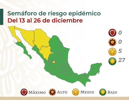 Morelos pasará la Navidad en el verde epidémico
