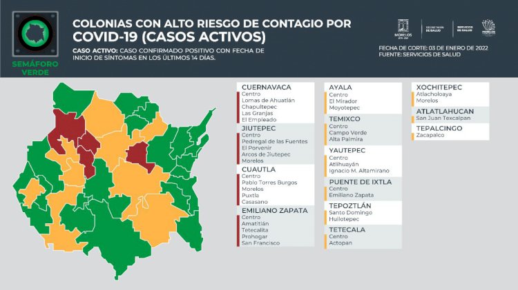 Del Empleado, Centro y Lomas de Ahuatlán, entre las colonias con más covid