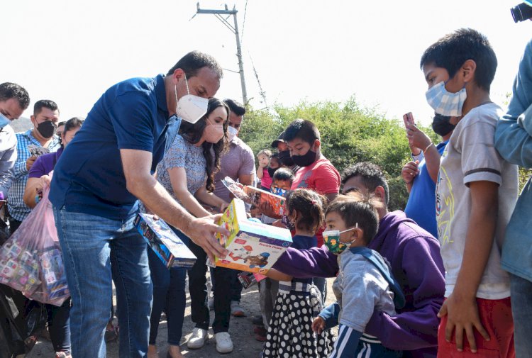 Realiza gobierno estatal entrega de juguetes a niñas y niños de Morelos