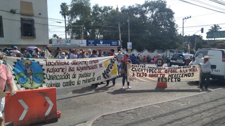 Comunidades de Temixco exigen a su gobierno detener obras de mina