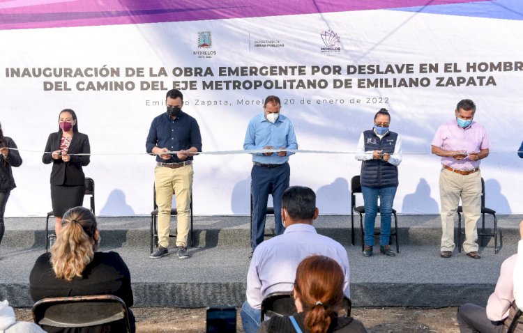Rehabilita C. Blanco infraestructura carretera en Emiliano Zapata