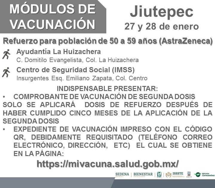 Los de 50-59 de Jiutepec, P. de Ixtla, Hueyapan y Xoxocotla, también con refuerzo