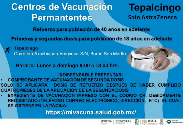 Comienzan a funcionar centros de vacunación permanente contra covid-19