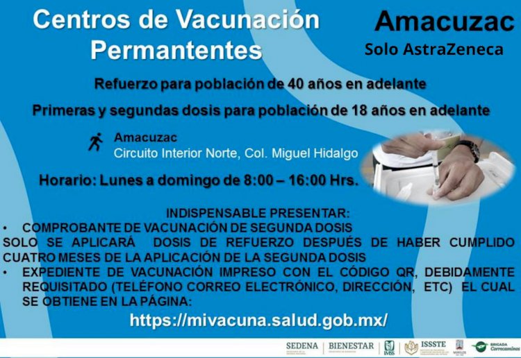Comienzan a funcionar centros de vacunación permanente contra covid-19