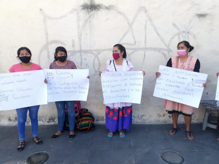 Mujeres indígenas acusan a gobierno de Urióstegui por no dejarlas trabajar