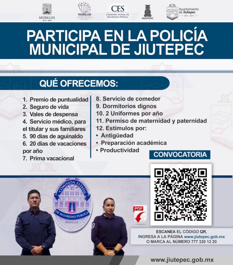 Explica Ayto. de Jiutepec detalles  a quienes aspiran a ser policías
