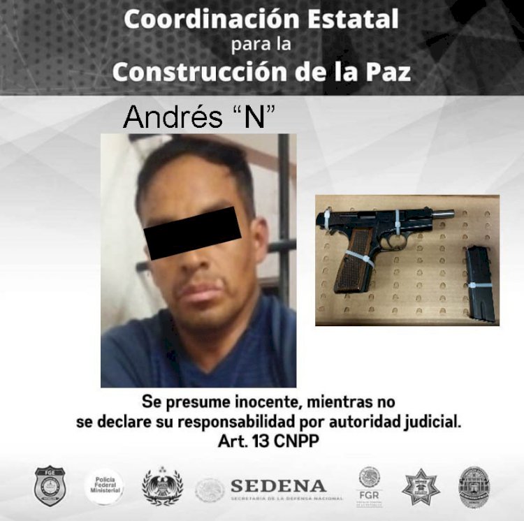 Acusan a Andrés de traer un  arma prohibida en Atlatlahucan