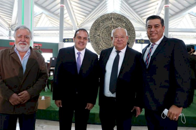 A invitación del presidente, el gobernador de Morelos atestiguó inauguración del AIFA