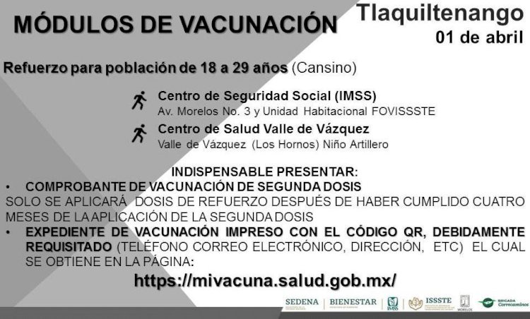 Toca en 7 municipios vacuna contra covid a los de 18-29 - El Regional del  Sur