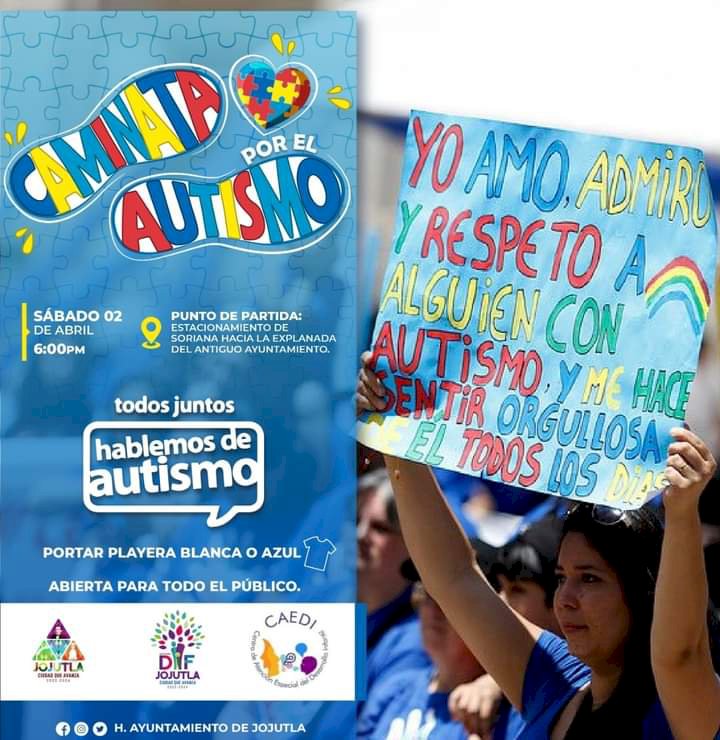 Realizarán caminata por autismo en el municipio de Jojutla