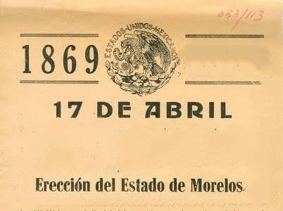 Hoy cumple Morelos 153 años como entidad