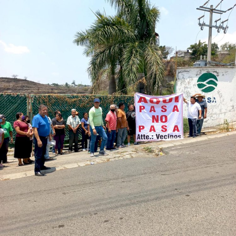 Contra el Centro de Transferencia  de PASA, colonos de Cuernavaca