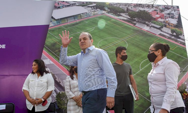 Inauguró C. Blanco la remodelación de la unidad deportiva ¨La Lagunilla¨