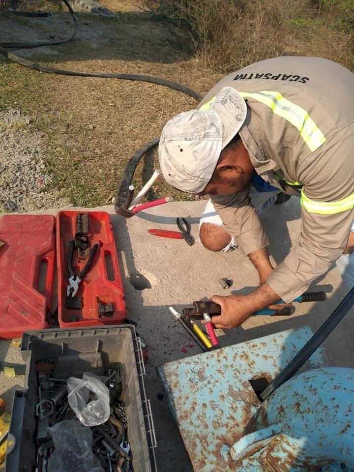Robo de cable afectó servicio del Sistema de Agua de Temixco