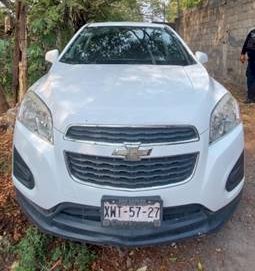 Recuperaron aquí una Chevrolet  Trax LT que fue robada en Tlaxcala