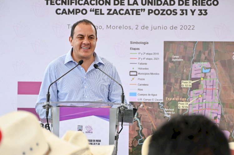 Inaugura Cuauhtémoc blanco obras de recuperación y saneamiento de agua en zona oriente de morelos