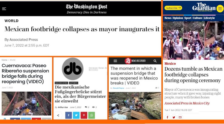 El poderoso The Washington Post da cuenta de la tragedia en Cuernavaca