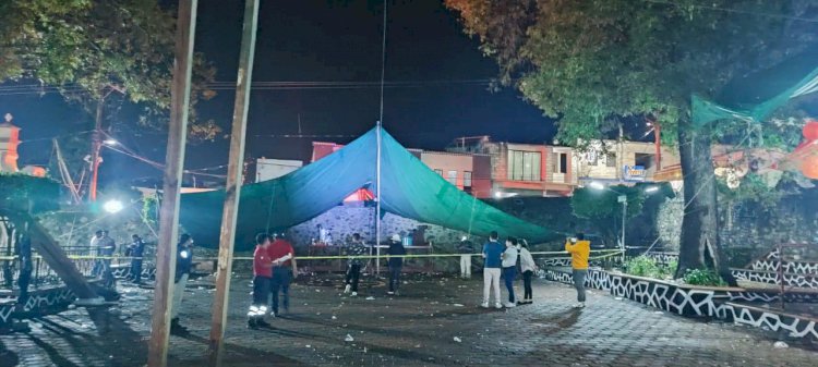 El incidente con pirotecnia en  Tlalnepantla dejó a 4 heridas
