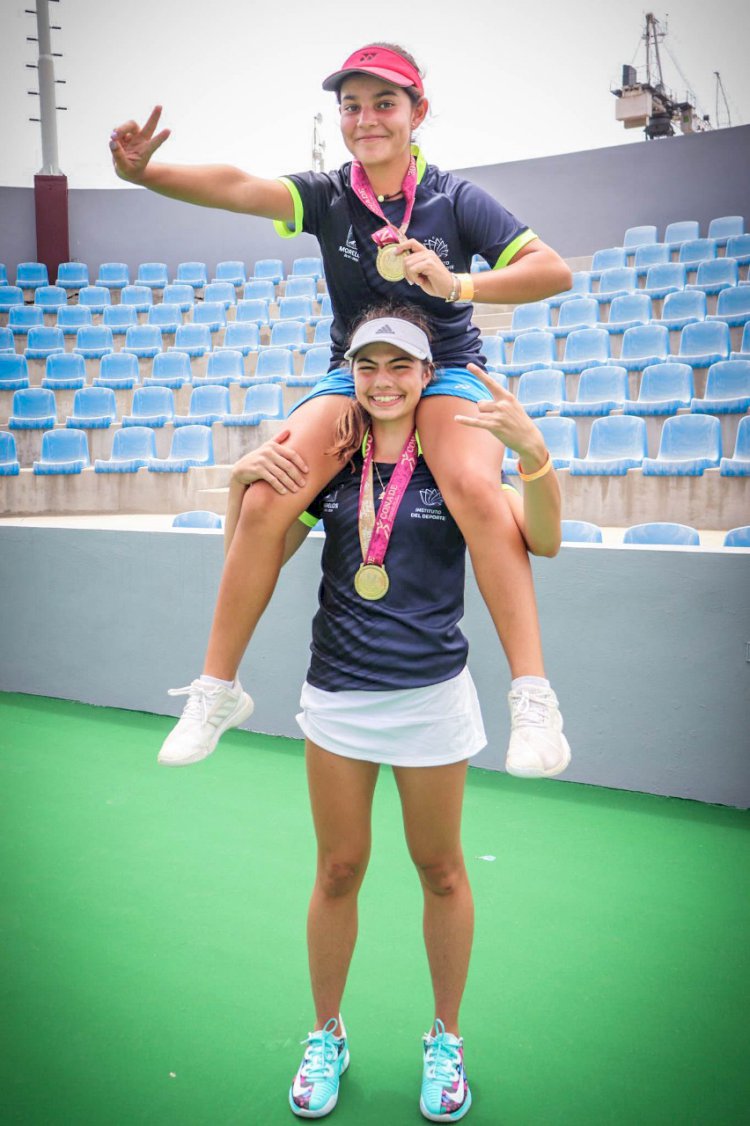Conquistan tenistas morelenses medallas de oro en Juegos Nacionales Conade 2022