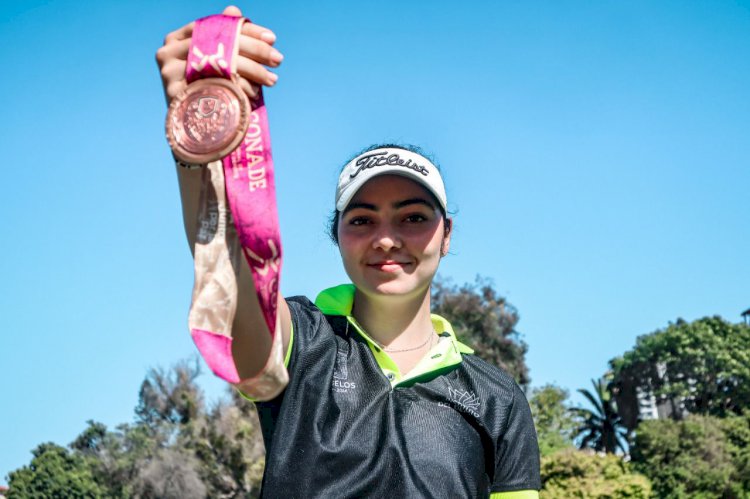 Golfista morelense hace historia tras ganar medalla de bronce en Juegos Nacionales Conade 2022