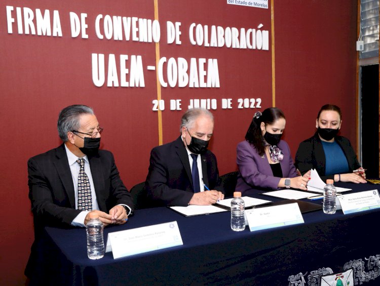 Firmaron la UAEM y el Cobaem  convenio general de colaboración